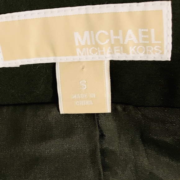 MICHAEL KORS Studded Moto Jacket Blazer Green S - Picture 9 of 10